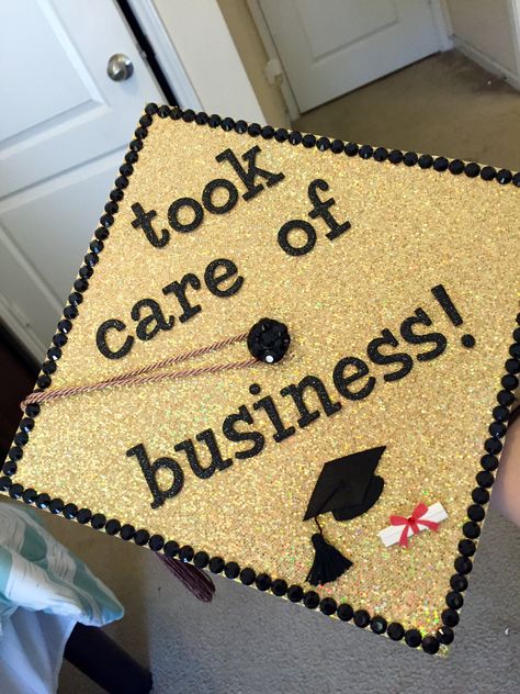 Graduation cap business Sports Management Graduation Cap, Business Administration Cap Ideas, Graduation Cap For Business Major, Graduation Cap Designs Finance, Graduation Cap Designs Marketing, Graduation Cap Designs Mba, Graduation Cap Business Major, Business Major Cap Decoration, Mba Graduation Cap Master's Degree