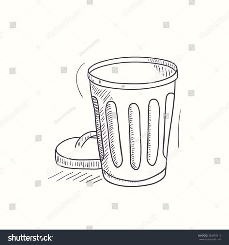 Sketched empty trash bin desktop icon. Doodle design element in vector #Ad , #sponsored, #bin#desktop#trash#Sketched Trash Bin Drawing, Trash Can Drawing, Beautiful Scenery Drawing, Annie Jr, Scenery Drawing, Desktop Icons, Doodle Design, Trash Bin, Trash Bins