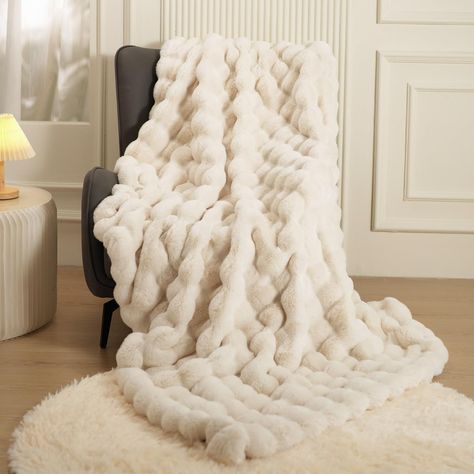 PRICES MAY VARY. Please Recognise the Macinso Brand Shop to buy PLS Sold by Macinso Home Super Thick Blanket That Can Sleep Naked. 100% High-Quality Polyester.Width: 60 inches;Length: 80 inches Our Faux Rabbit Fur Throw Blanket Is Suitable For All Seasons, Specially Autumn And Winter. Double Sided Plush Blankets To Have In Autumn And Winter, Locks In Warmth,Indulge In Luxurious Comfort ,Plush And Inviting To Cuddle Up In. FULLNESS Fabric:This Blanket Offers a Sumptuously Velvety Texture,Crafted