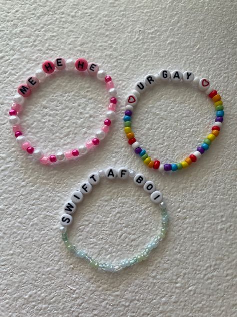 Eras Bracelets Funny, Ts Friendship Bracelets Funny, Eras Bracelet Ideas Funny, Eras Tour Bracelets Ideas Funny, Funny Eras Tour Bracelets, Funny Taylor Swift Bracelets, Funny Friendship Bracelets, Swift Friendship Bracelets, Taylor Swift Friendship Bracelets