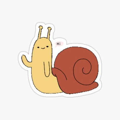 Adventure Time Snail, Adventure Time Stickers Printable, Hi Sticker, Adventure Time Cute, Snail Sticker, Adventure Time Stickers, Adventure Time Plush, Art Pad, Nail Art Images