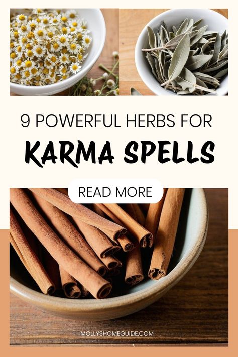 Discover the power of herbs for karma spells with this collection of magical recipes. From manifesting karma to banishing negative energy, these witchcraft spells are perfect for beginners diving into the world of magic. Explore the enchanting world of justice spells and bring balance to your life using simple ingredients like bay leaves and a bit of magic. Don't miss out on a free printable book of shadows to enhance your magical practice and document your journey in witchcraft. Easy Karma Spells, Herbs For Karma Spells, Speed Up Karma Spell, Make Someone Leave Spell, Herbs For Banishing Spells, Spells For Karma, Simple Banishing Spell, Bay Leaves Witchcraft, Karma Spells Witchcraft