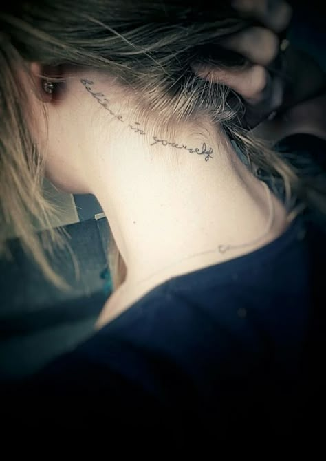 Female tattoos are as badass as they are classy, and it's never too late to get inked. Here, the best tattoo designs for grown-ass women. Hidden Tattoo, Hairline Tattoos, Guys Ear Piercings, Quote Tattoos Placement, Small Tattoo Placement, Side Neck Tattoo, Hidden Tattoos, Neck Tattoos Women, Cool Ear Piercings