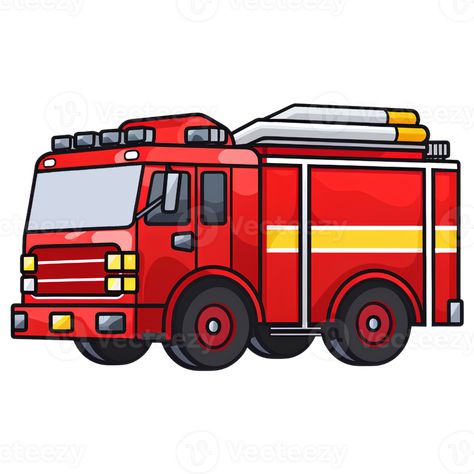 fire truck cartoon ai generative Fire Truck Cartoon, Fire Truck Clipart, Truck Cartoon, Red Chrome Nails, Truck Stickers, Children Book, Red House, Car Cartoon, Fitness Models Female