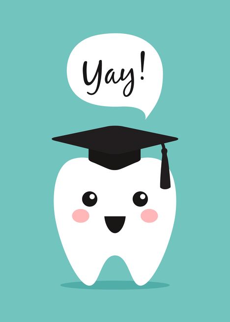 Dentistry Graduation, Graduation Dentist, Graduation Sayings, Dentist Ideas, Dentist Cartoon, Dentist Graduation, Teeth Doctor, Funny Save The Dates, Tooth Cartoon