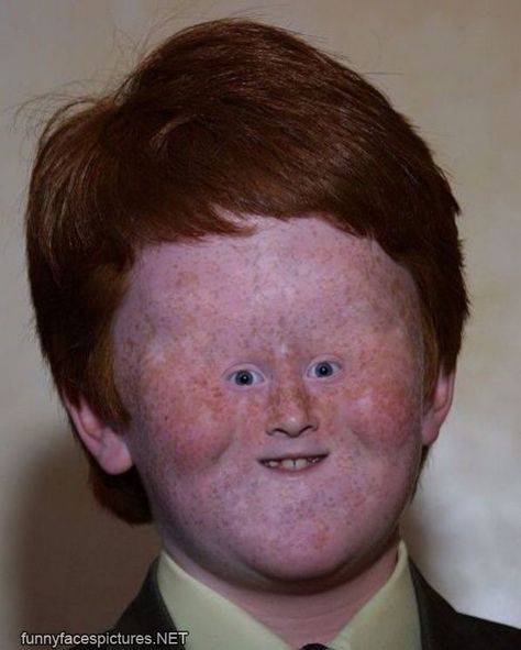 Small faced kid Ugly Redhead, Ginger Humor, Funny Mugshots, Ginger Kids, Ugly Photos, Ginger Boy, Funny People Pictures, Bad Haircut, Ginger Men