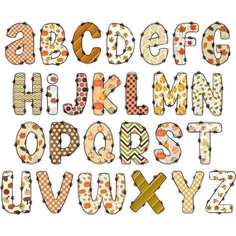 Canva frames alphabet font Canva Alphabet, Fall Letters, Cute Fonts Alphabet, Fall Fonts, Alphabet Decor, Alphabet Frames, Small Alphabets, Autumn Clipart, Uppercase Alphabet