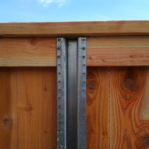 Postmaster Posts | Quality Fence Company Postmaster Fence, Retaining Wall Fence, Good Neighbor Fence, Fences Ideas, Diy Backyard Fence, Pvc Fence, Modern Outdoor Spaces, Fence Designs, Privacy Fence Designs