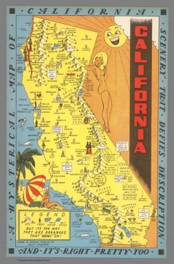 Search Results: Subject equal to 'Pictorial map' and Where equal to 'California' - David Rumsey Historical Map Collection Map Of California, California Pictures, Shasta Lake, Game For Adults, Pictorial Maps, Puzzle Jigsaw, Printable Pictures, California Map, Room Remodel