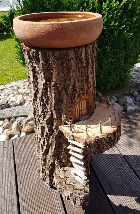 Stump Fairy House, Fairy Garden Houses Tree Trunks, Tree Stump Fairy House Diy, Fairy Stump, Gnome House Tree Stump, Gnome Homes Stump, Tree Stump Fairy House Diy Gnome Home, Knome Villages Tree Stump, Gnome Home Tree Stump