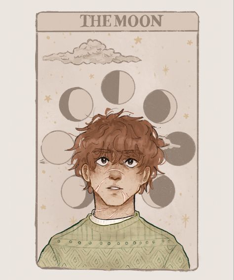 Marauders Tarot Cards, Character Tarot Cards, Marauders Drawings, Marauders Drawing, Remus John Lupin, Tarot Moon, Stars Astronomy, Slytherin Skittles, Marauders Fan Art