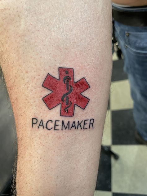 Medical Alert Tattoo Heart, Pacemaker Tattoo, Inside Pc, Medical Alert Tattoo, Medical Tattoo, Medical Alert, Heart Tattoo, I Tattoo, Tattoo Ideas