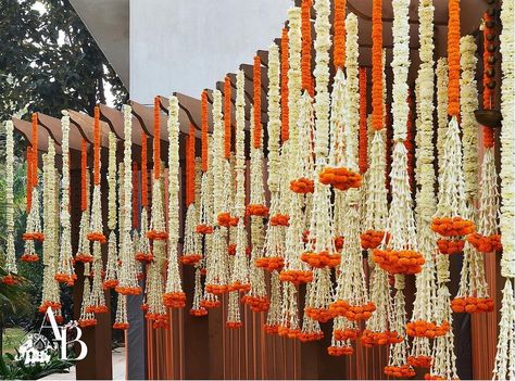 Marigold and Tuberose always brings a Traditional Touch to our Events Décor by Abhinav Bhagat Evets - Delhi. #tuberosedecor #tuberosetabletop #tuberoseweddingmandap #tuberosechandelier  #Tuberosehangings  #tuberosecanopy  #tuberoseflorlwall #weddingmandap  #walkwaywithTuberose #tuberoseentrance #tuberosedecoration  #tuberoseceiling #tuberosefloraldecor # tuberosebackdrop #tuberosebouquet #tuberoseweddingdecor #tuberosemandapdecor Fairytale Wedding Decorations, Wedding Ceiling Decorations, Indian Wedding Decor, Wedding Ceiling, Flower Garland Wedding, Mandap Decor, Floral Wedding Decorations, Beautiful Wedding Decorations, Mehndi Decor