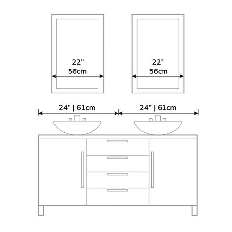 Bathroom Mirror Size Calculator Dual Mirror Bathroom, Standard Vanity Mirror Size, Bathroom 2 Mirrors 1 Light, Dual Vanity Mirrors Double Sinks, 60” Vanity Mirror, Lighting For Double Sink Vanity, What Size Mirror Over 60” Vanity, Mirrors For Double Sink Vanity, 60 Inch Vanity Mirror Ideas