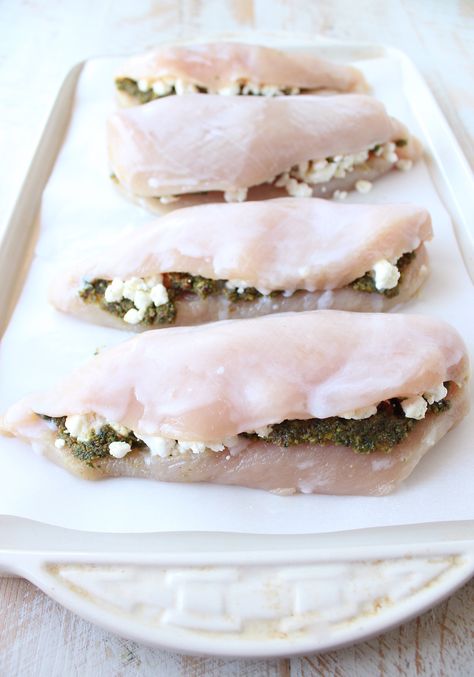 Pesto Goat Cheese Chicken, Stuffed Pesto Chicken, Chicken And Goat Cheese Recipe, Goat Cheese Stuffed Chicken Breast, Goat Cheese Pesto, Zucchini And Tomatoes, Chicken Breast Oven, Paleo Keto Recipes, Goat Cheese Stuffed Chicken