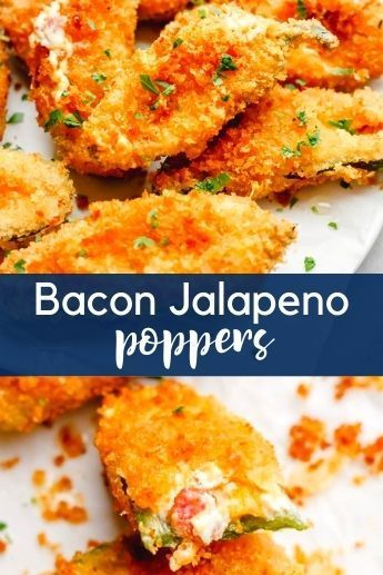 Popper Recipes, Fried Jalapeno Poppers, Deep Fried Bacon, Jalapeno Poppers Recipe, Munchkin Time, Fried Jalapenos, Bacon Jalapeno Poppers, Cheddar Cheese Recipes, Bacon Wrapped Jalapeno Poppers