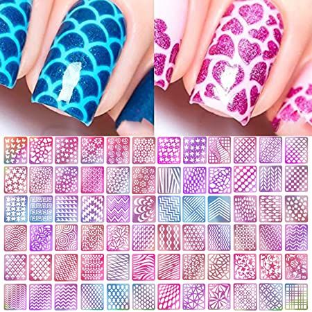 Red French Manicure, New Year Nails, Nail Art Stencils, Nails Inspiration Summer, Glitter French Tips, Glitter French Manicure, Art Stencils, Latest Nail Designs, Stencil Stickers