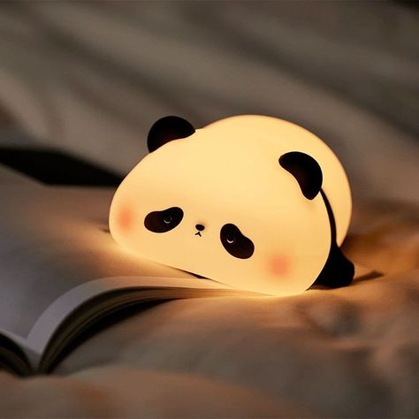 Aesthetic Things To Buy For Room, Kids Room Lamp, Sleeping Panda, Animal Lamp, Cute Night Lights, Tactile Stimulation, Cute Items, Kids Part, Boy Girl Room