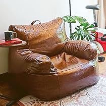 Bean Bag Chairs For Adults, Leather Bean Bag, Chair For Bedroom, Bean Bag Cover, Adult Bean Bag Chair, Bean Bag Chairs, Bag Chairs, Bean Bag Sofa, Bean Bag Covers