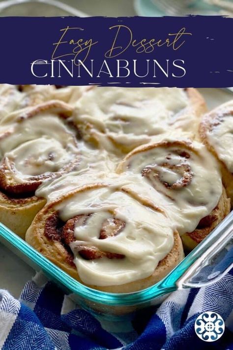 Homemade Cinna-Buns - Katie's Cucina Cinnabuns Recipe, Cinnamon Recipes, Homemade Recipe, Dairy Free Milk, Egg Wash, Cinnamon Buns, Instant Yeast, Cheese Frosting, Dry Yeast