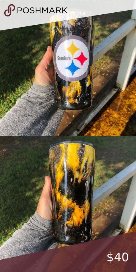 - Steelers Tumbler Steelers Tumbler Ideas, Steelers Tumbler, Steeler Nation, Glitter Tumblers, San Pellegrino, Tumbler Ideas, Stanley Cup, Mother In Law, Crafting Ideas