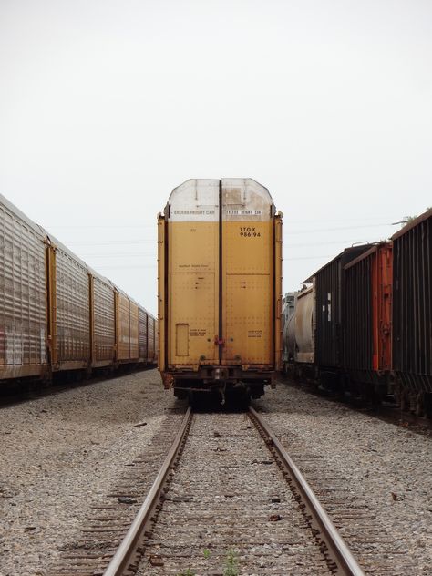 lindasinklings: blackandwhiteplaid: Caboose via (cottonandkimchi) Outside World, Train Tracks, Train Travel, Spring Day, A Train, Busan, Beautiful Moments, Color Photography, Photography Inspiration