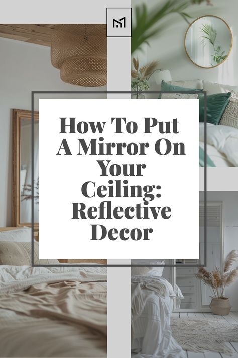 Learn how to put a mirror on your ceiling, a striking way to enhance your room's decor with reflective elegance. This guide covers choosing the right mirror size and style, ensuring the ceiling's structure can support the weight, and using the proper mounting hardware for a secure installation. Tips on safety and achieving the desired aesthetic effect will help you transform your space with this unique decorative feature. Mirrors On The Ceiling, Mirrored Ceiling Design, Mirror Ceiling Bedroom, Mirrors On Ceiling, Ceiling Mirrors Above Bed, Mirror On Ceiling, Mirror Ceiling Design, Mirror Corridor, Mirror Over Bed