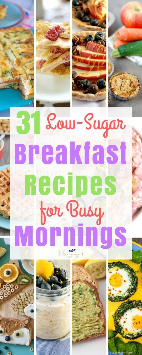 Get an ENTIRE MONTH of family-favorite, low-sugar breakfast recipes for busy mornings that will leave your family feeling full and satisfied. via @holleygrainger Healthy Low Sugar Breakfast, No Sugar Breakfast Ideas, Breakfast For Diabetics Mornings, Low Sugar Breakfast Ideas, Healthy Breakfast For Diabetics, Breakfast Ideas For Diabetics, Low Sugar Breakfast, Sugar Free Breakfast, Prediabetic Diet