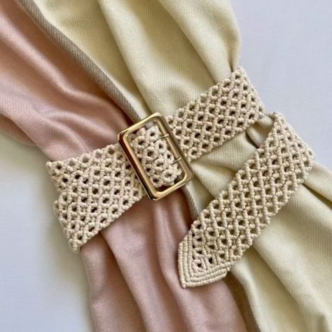 Macrame Belt Diy Easy, Macrame Belt Pattern, Macrame Waist Belt, Macrame Corset Belt, Belt Macrame, Crochet Belt Inspire Uplift ⭐, Macrame Belt, Macrame Dress, Macrame Decor