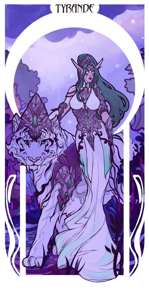 Warcraft Funny, Tyrande Whisperwind, World Of Warcraft Characters, Warcraft Characters, Warcraft Iii, Warcraft Art, Night Elf, Wow Art, Arte Fantasy