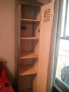 Diy Locker Shelf, Locker Shelves, Diy Locker, Vintage Lockers, Steel Cupboard, Small Bookshelf, Metal Lockers, School Lockers, Boys Bathroom