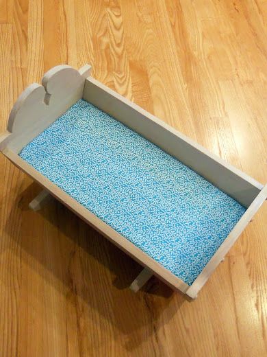 Doll Bed Diy, Handkerchief Crafts, Doll Cradle, Cradle Bedding, Doll Beds, Doll Bed, Cot Bedding, Diy Doll, Fitted Sheet