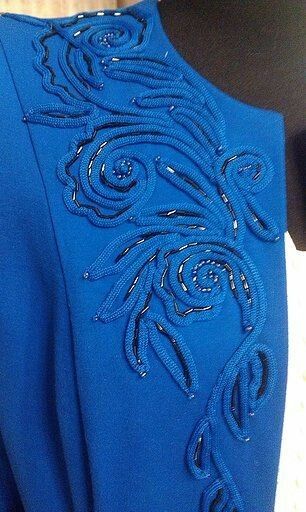 Embroidery Designs Clothes, Designs Clothes, Hand Beaded Embroidery, Fabric Embellishment, Bead Embroidery Tutorial, Couture Embroidery, Bead Embroidery Patterns, Sewing Embellishments, Embroidery On Clothes