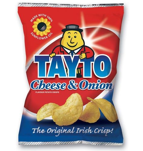 Onion Crisps, Cheese And Onion Crisps, Irish Potatoes, Potato Crisps, How To Pronounce, Cheese Flavor, Doll Crafts, Pops Cereal Box, Chip Bag