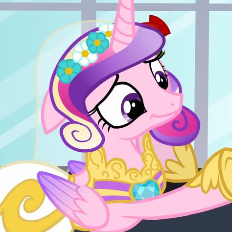 Princess Cadence Gif, All Mlp Characters, Princess Cadence Wedding, Cadence Mlp, Mlp Cadence, Mlp Princesses, Canterlot Wedding, Mlp Pfps, Flutter Shy