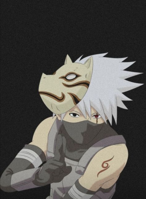 Kakashi Anbu Fanart, Mascaras Anbu, Kakashi Mask, Kakashi Hatake Anbu, Kakashi Anbu Mask, Kakashi No Mask, Anbu Kakashi, Itachi Anbu, Anbu Mask