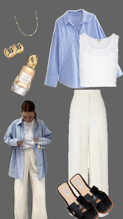 Combo Outfits Women, Advertising Outfits, Outfit Con Camisa, White Pants Outfit Summer, Clean Outfit, Boston Outfits, Vintage Summer Outfits, Smart Casual Women Outfits, Interview Outfits Women