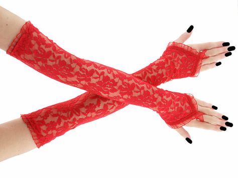 Red Lace Gloves, Lace Gloves Fingerless, Floral Gloves, Kitten Play Collar, Lace Fingerless Gloves, Long Fingerless Gloves, Short Gloves, Gloves Fingerless, Evening Gloves