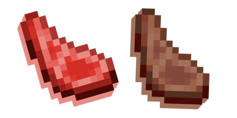 To make Cooked Mutton in Minecraft game, you need to get a sheep and put Raw Mutton meat in an oven, smokehouse, or fire. Food is one of the most important elements of Minecraft, so we share these cursors in the form of Raw and Сooked Mutton with you! Minecraft Box, Minecraft Pack, Mutton Meat, Old Minecraft, Minecraft Food, Minecraft Texture, Slime Rancher, Custom Cursor, Anime House