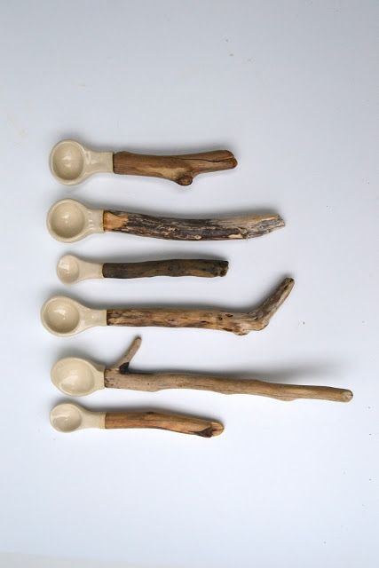 Cucharas de gres Fotocamere Vintage, Cerámica Ideas, Ceramic Spoons, Driftwood Art, Wooden Spoons, Ceramic Clay, Clay Projects, Ceramic Sculpture, Art Paint