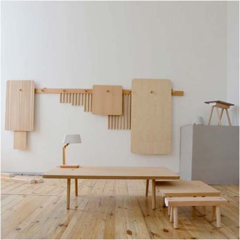 Minimalist Wood Furniture, Modular Furniture System, Flexible Furniture, System Furniture, Small Space Design, Versatile Furniture, Minimalist Furniture, Design Del Prodotto, Modular Furniture