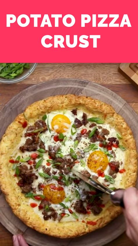 Potato Pizza Dough Crust Recipe, Potatoe Pizza Recipes, Mashed Potato Pizza Crust, Potato Pizza Dough, Potatoe Pizza, Potato Crust Pizza, Mashed Potato Pizza, Potato Pizza Crust, Flatbread Pizza Crust