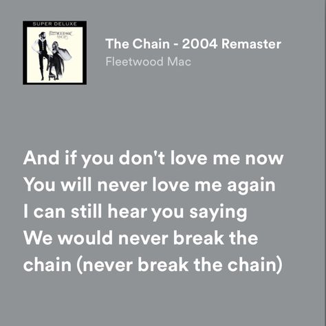 Fleetwood Mac Song Lyrics, 70s Song Lyrics, The Chain Lyrics Fleetwood Mac, Maren Morris Lyrics, Fleetwood Mac Lyrics, Rumors Fleetwood Mac Album Covers, Girl Language, Song Lyric Tattoos, 70s Songs