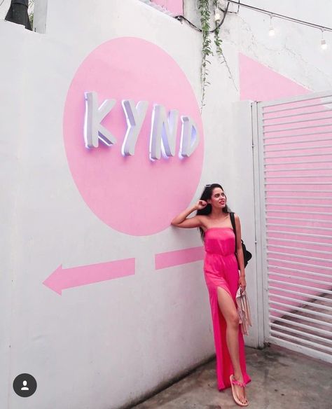 Kynd Community, Bali via @aakritiranaofficial All Pink, Cool Bars, Bali, Lookbook, Neon Signs, Neon, Pink, On Instagram, Instagram