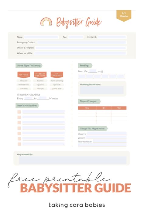 I’ve created free babysitter downloads for you to use with your sitter. Just download the template for your baby’s age (0-5 months or 5-24 months) and fill it out before your babysitter arrives. The forms are even fillable, so you can type it out and save it for next time! Babysitting Forms Free Printable, Babysitting Schedule Template, Babysitting Printables, Nanny Binder Printables Free, Babysitter Printable Free, Babysitter Notes Printable Free, Baby Schedule Template, Babysitting Information Sheet, Babysitter Binder Free Printable