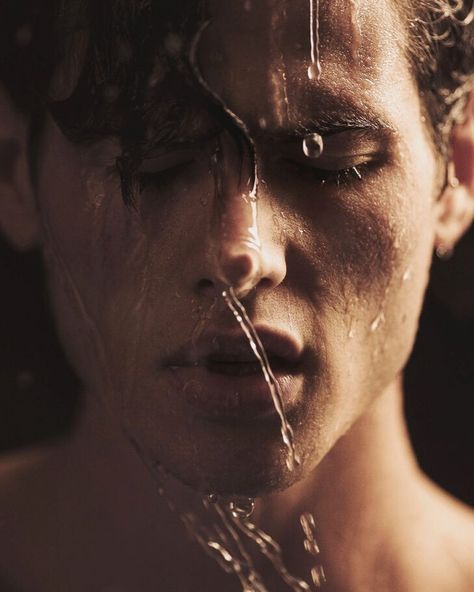 Raphaël Say 🌻 on Instagram: “Cry me a river. @fuuuckingyoung By @xavier.photographe & @kasiahphotographe 💙💙 #editorial #water #malemodel #frenchmodel #art #portrait…” Bathtub Aesthetic, Men In Shower, Man Bathroom, Man Shower, Men Shower, Bath Photography, Male Models Poses, Boys Dp, Moody Photography