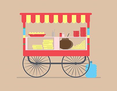 Pani Puri Stall, Stall Drawing, Side Face Drawing, School Wall Art Ideas, Free Cartoon Characters, Side Face, Cartoon Food, Photoshop Backgrounds Backdrops, Pani Puri