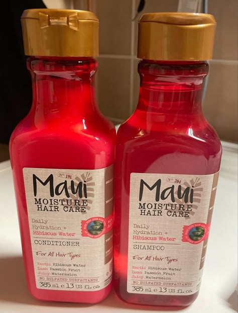 Maui Body Wash, Maui Shampoo And Conditioner, Maui Products, Maui Hair Products, Watermelon Skincare, Maui Hair, Shower Care, Maui Moisture, Best Hair Care Products