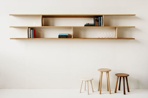 Bookshelves — Richard Watson Wall Mounted Bookshelves, Walnut Shelves, Modern Shelf, Storage Cabinet Shelves, Mounted Shelves, Modern Dining Room Tables, Oval Table Dining, Modern Dresser, Wall Mounted Shelves