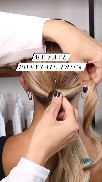 Bobby Pin Ponytail Trick, Hidden Elastic Ponytail, Hair Wrap Ponytail How To, Hiding Ponytail Holder, Wrap Ponytail With Hair, Ponytail Alternatives Simple, Hair Wrap Around Ponytail Tutorial, Wrapping Hair Around Ponytail, Ponytail Wrapped With Hair How To